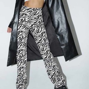 MOREL ROCKS ZEBRA STRIPPED PANTS